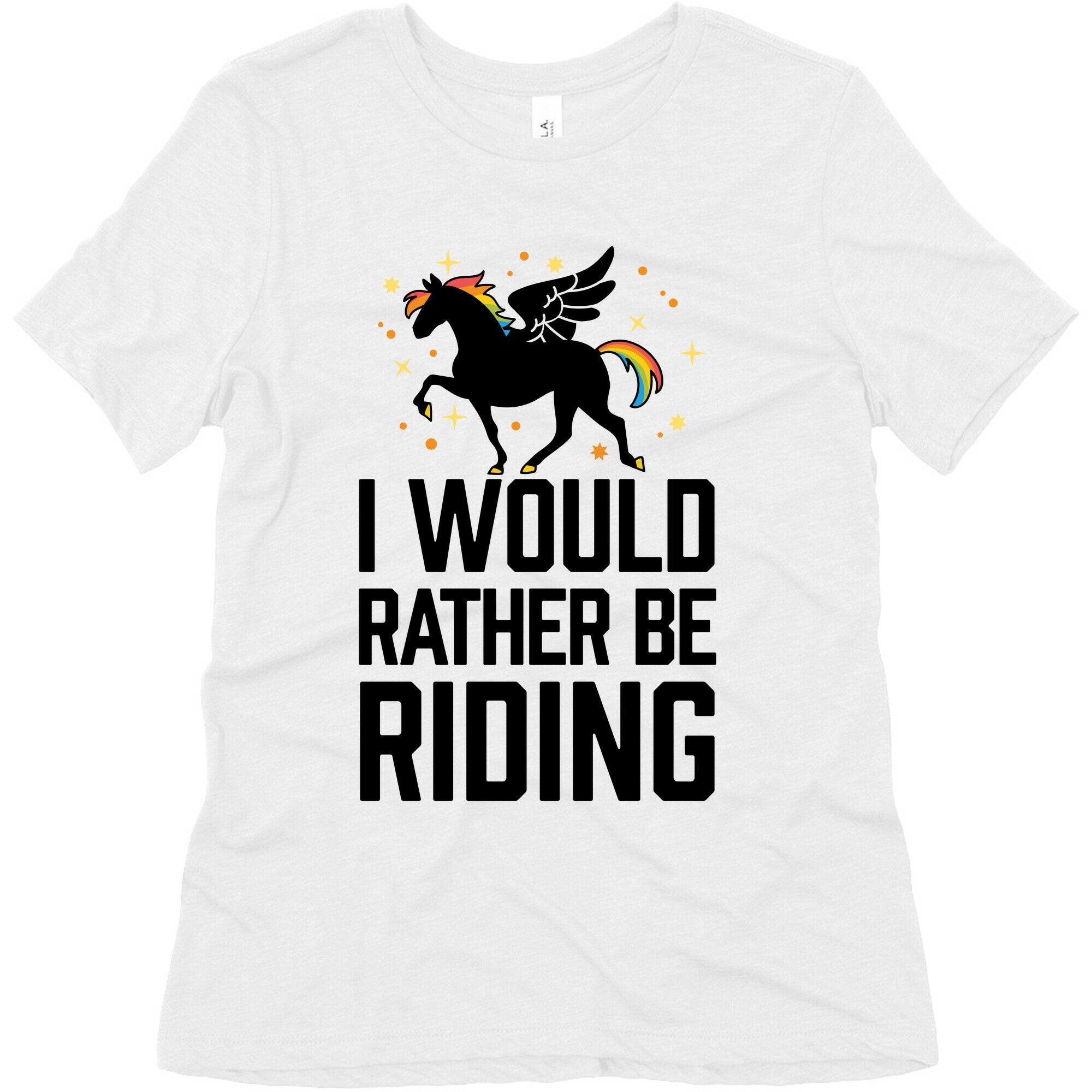 I Would Rather Be Riding (My Pegasus) Women's Triblend Tee